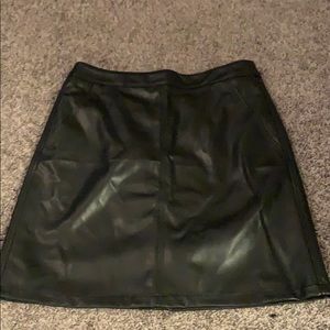 Pleather loft skirt